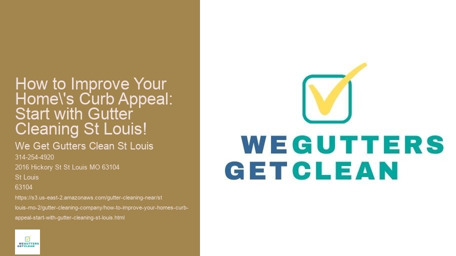 How to Improve Your Home's Curb Appeal: Start with Gutter Cleaning St Louis!